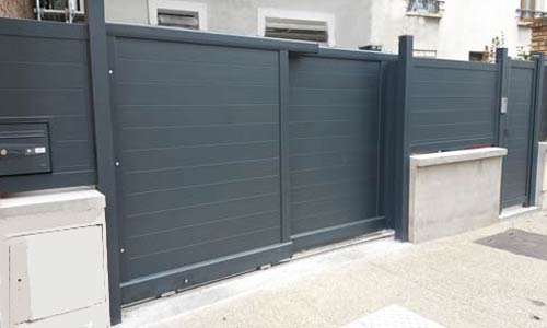 Portail double coulissant Courbevoie 92 - a2p tuquet