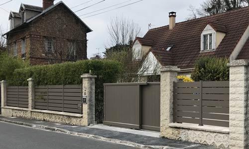 Portail escamotable, portillon, clôture - La Frette sur seine 95